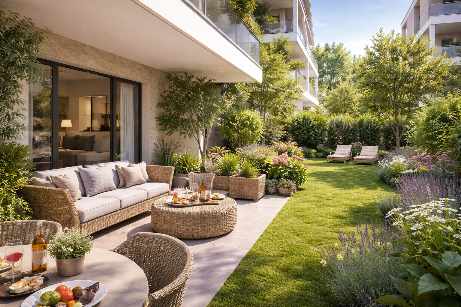 T2 de 45m² AVEC JARDIN ENSOLEILLEE DE 70M² - LA ROQUE D'ANTHERON