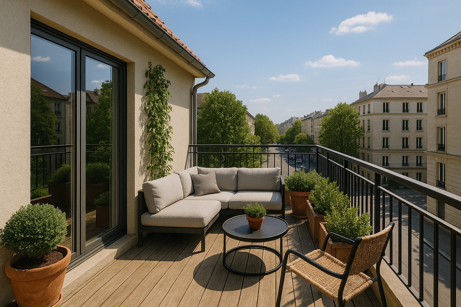 PROCHE CENTRE VILLE – MAGNIFIQUE 3P BIEN AGENCÉ DE 60M² AVEC GRANDE TERRASSE DE 17M²