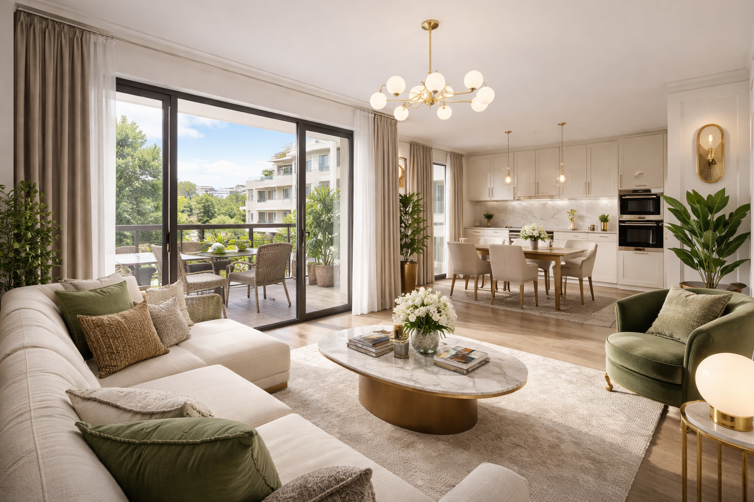 LOGNES – QUARTIER DU MANDINET – 3 PIÈCES TRAVERSANT AVEC TERRASSE – AUCUN VIS-À-VIS - LIVRAISON 2028