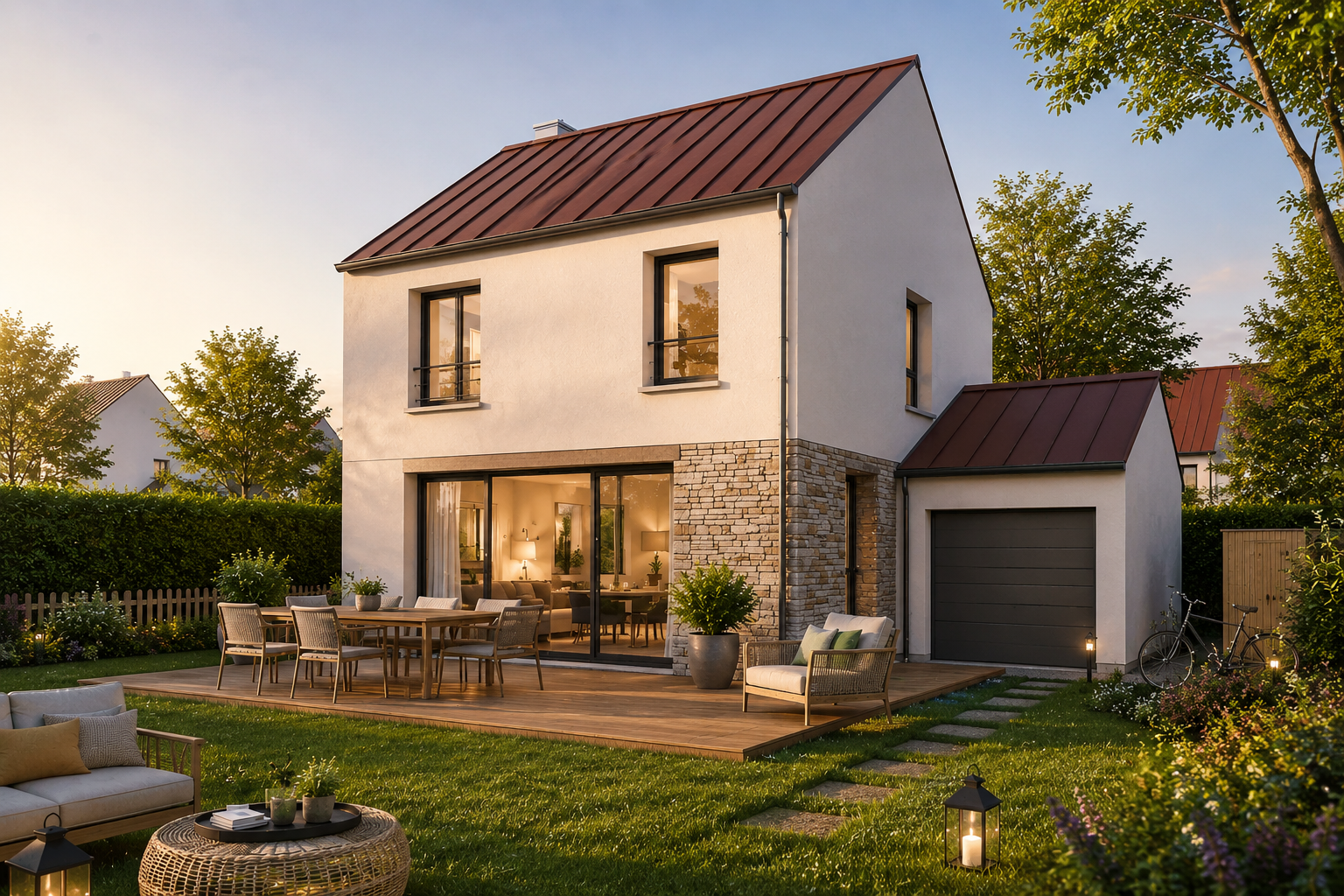 Maison 5 pièces avec jardin – Programme résidentiel de standing – à 10 minutes de Fontenay