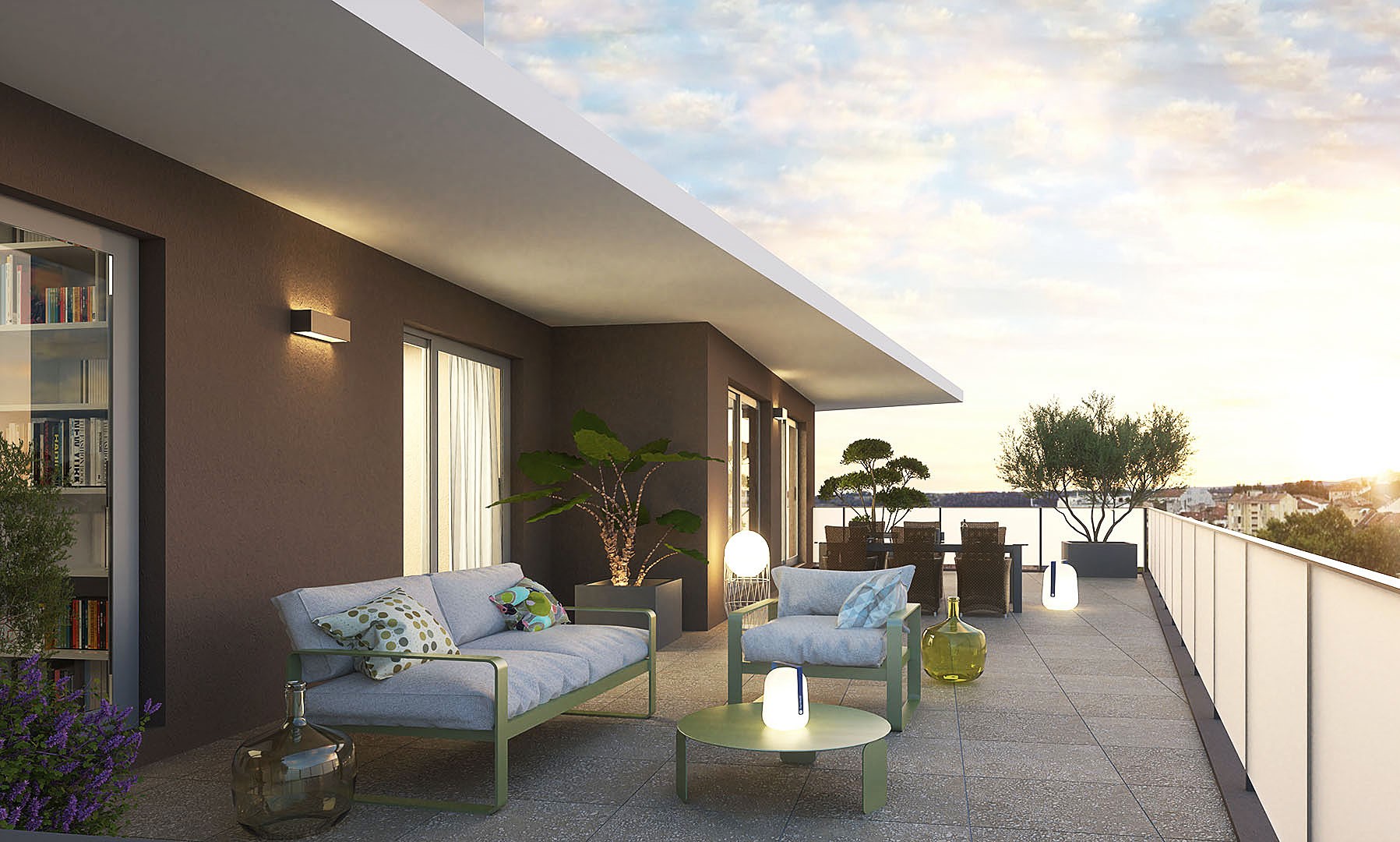 .DERNIER ETAGE VUE MER EN ATTIQUE - GRAND T5 135M² AVEC DEUX BELLES TERRASSES - PROCHE MER ET COMMOD
