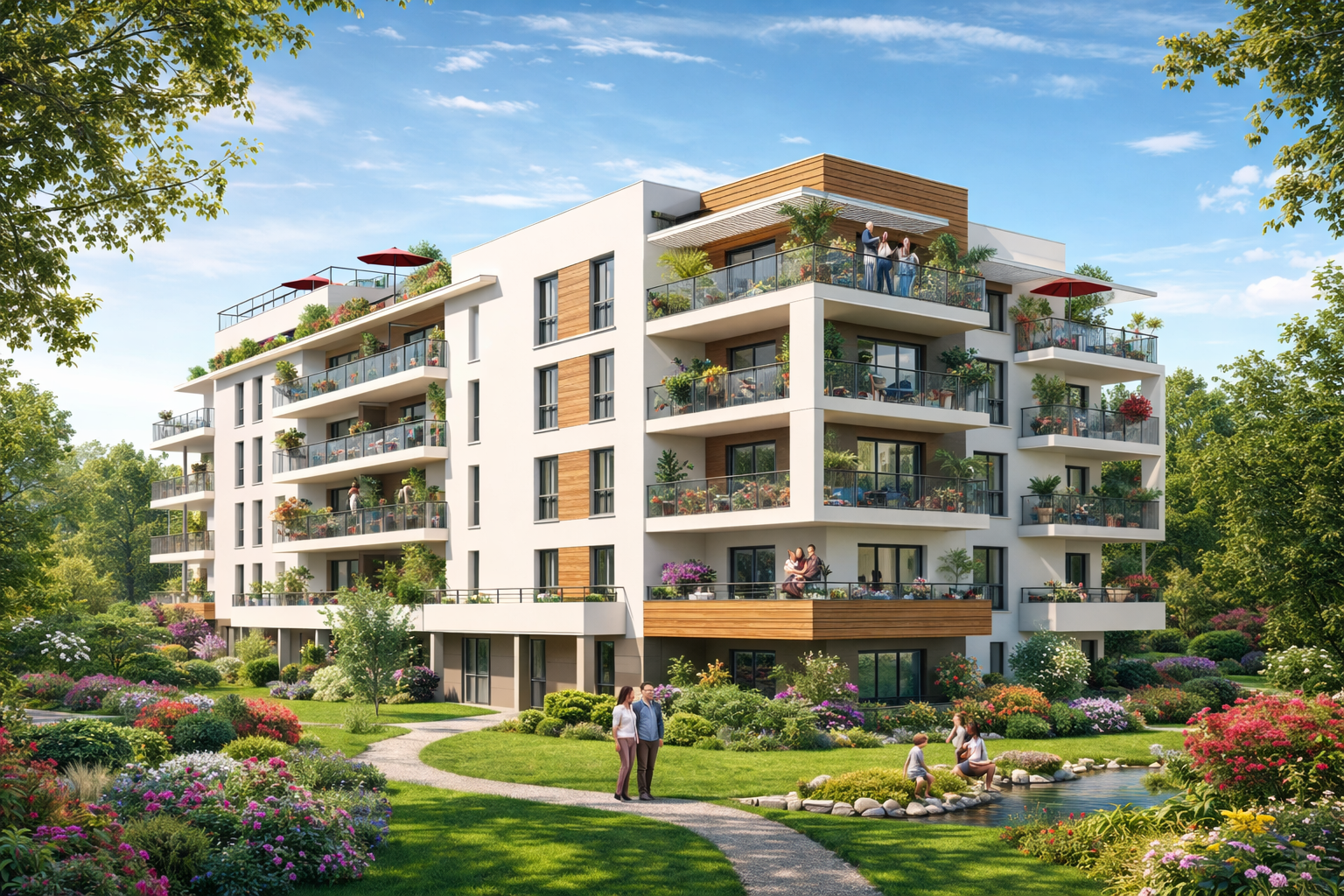 RETOUR DE LOT: OPPORTUNITE LUMINEUX T3 D'ANGLE EXPOSE OUEST EN ETAGE AVEC 20M² D'EXTERIEUR
