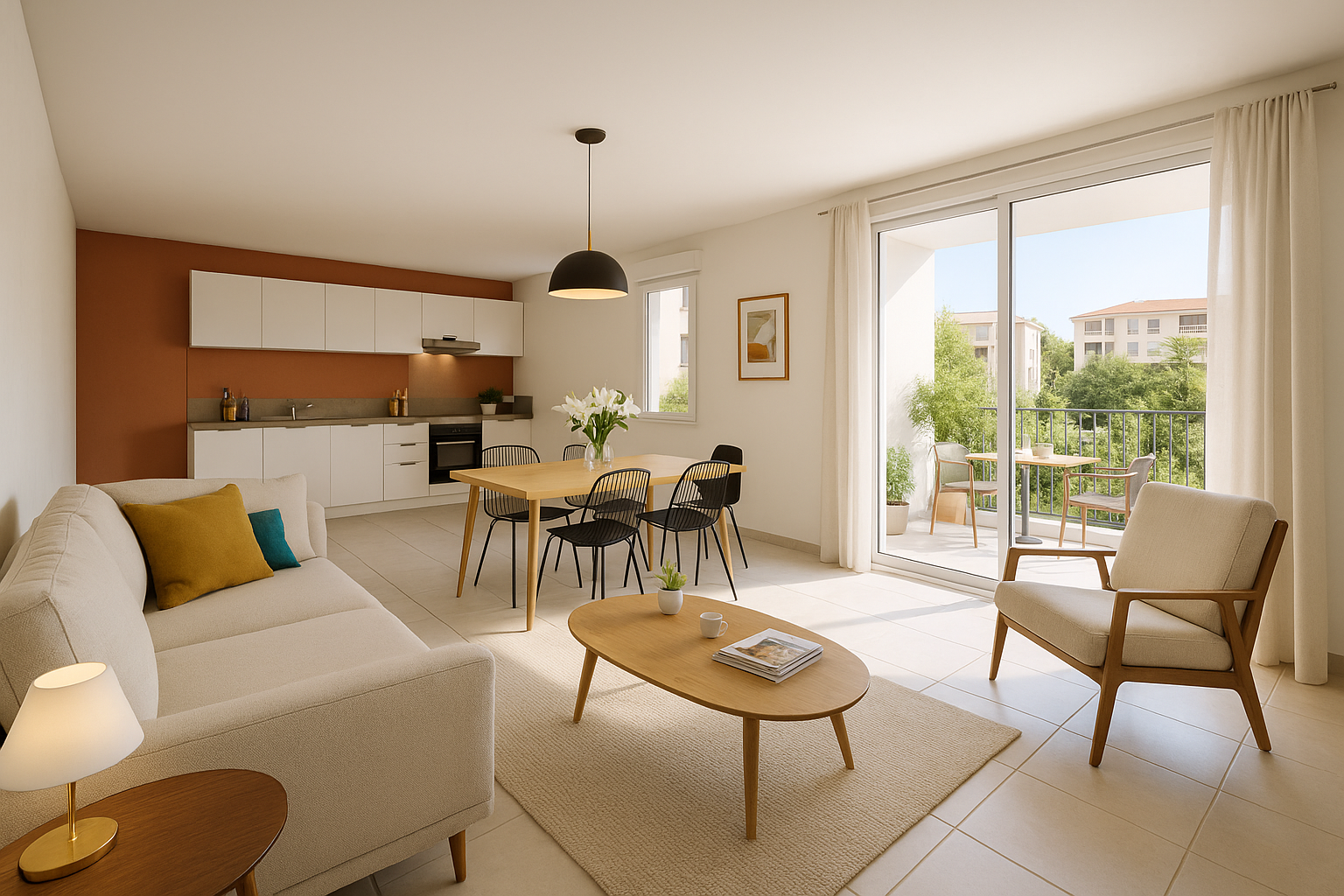 OFFRES COMMERCIALES - RESIDENCE AVEC PISCINE - LUMINEUX 3P AVEC TERRASSE EXPO SUD
