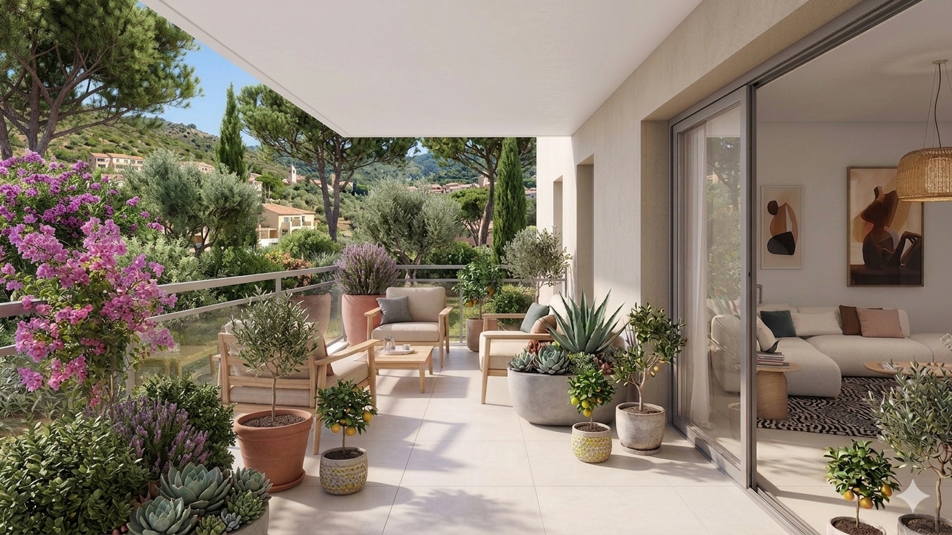 ANTIBES CALME-PROCHE MER - CENTRE VILLE 2 PIECES EN ETAGE