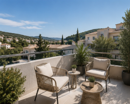 SAINTE-MAXIME – STUDIO NEUF AVEC TERRASSE ET PISCINE